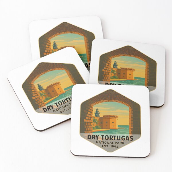 Item preview, Dry Tortugas National Park Retro Island Sticker designed and sold by Ismeal Von.