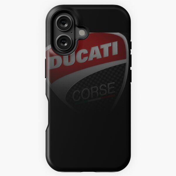 Vista previa del artículo con la obra «Motocicleta Ducati Corse con efecto carbono», diseñado y vendido por Maddie Mays.