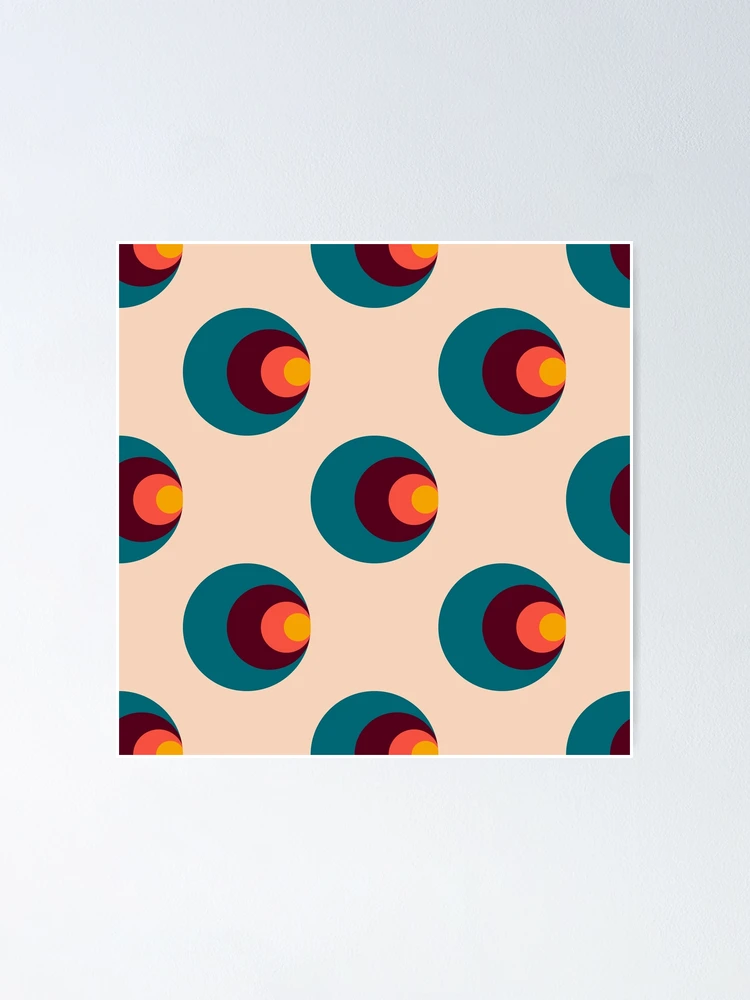Thumbnail 1 of 3, Poster, Retro Pattern designed and sold by AntiPops.