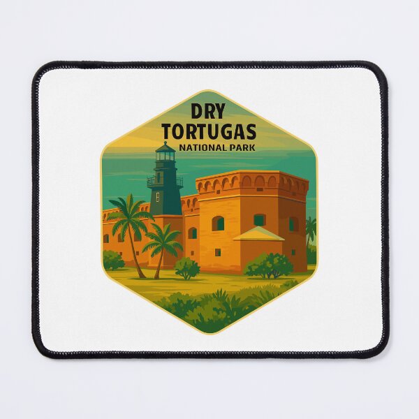 Item preview, Dry Tortugas National Park Retro Island Sticker designed and sold by Ismeal Von.