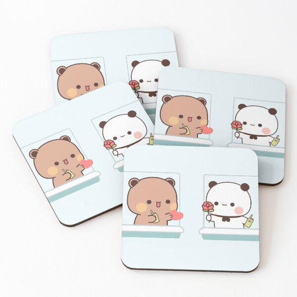 Item preview, Bubu and Dudu walkie talkie | Cute Bear Couple | Panda Yier | Bubu Brownie Bear designed and sold by valeriehsin.