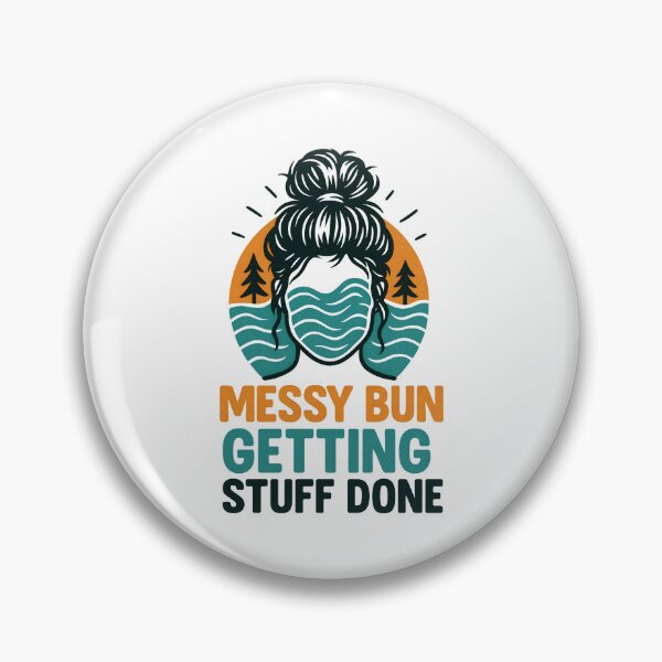 Item preview, Motivated Muse with Messy Bun and Botanical Vibes designed and sold by inkNext.