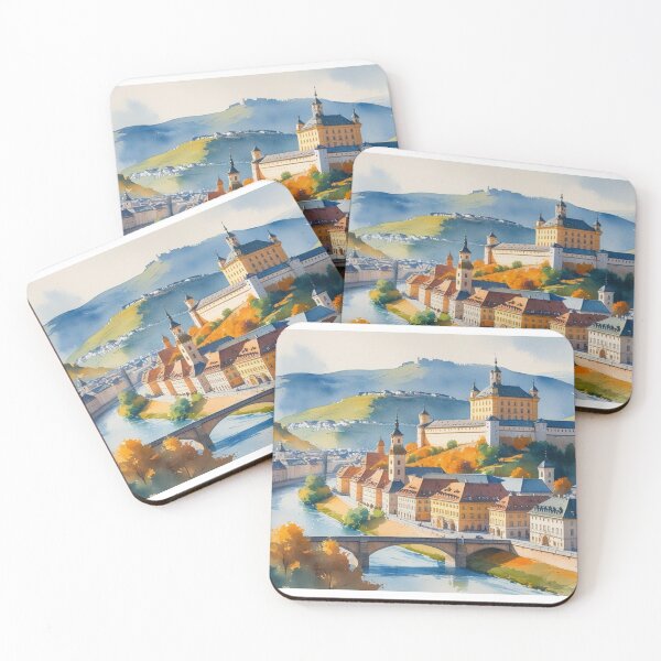 Item preview, Artistic design of Salzburg – Classic style with castle and river designed and sold by StormArte.