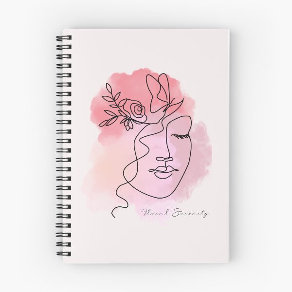 Item preview, Floral Serenity – One Line Face Art with Watercolor designed and sold by MD2Graphics.