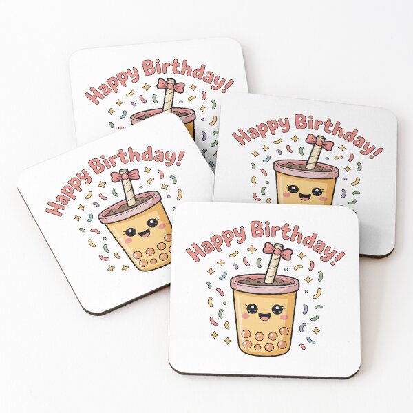 Item preview, Happy Birthday bubble tea designed and sold by jkrphoto.