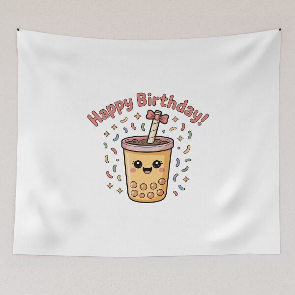 Item preview, Happy Birthday bubble tea designed and sold by jkrphoto.