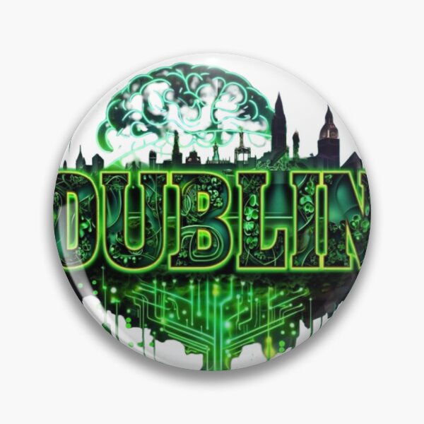 Item preview, Neon Clover Pulse – Dublin Surreal Grid designed and sold by Imaginarium of Chaos falcon88 .