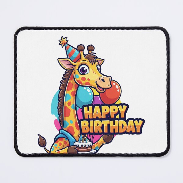 Item preview, Giraffe Birthday | Whimsical and Adorable Celebration-Inspired Graphic designed and sold by Tw1nsAIArt.