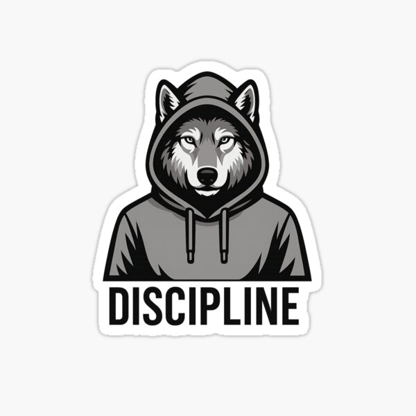 Aperçu de l'œuvre Sweat à capuche Lone Wolf – Discipline créée et vendue par Shadowsite.