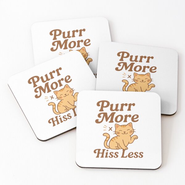 Item preview, Purr More, Hiss Less – Funny Calm Cat Shirt designed and sold by Just You Tee | Say It Loud, Wear It Proud.