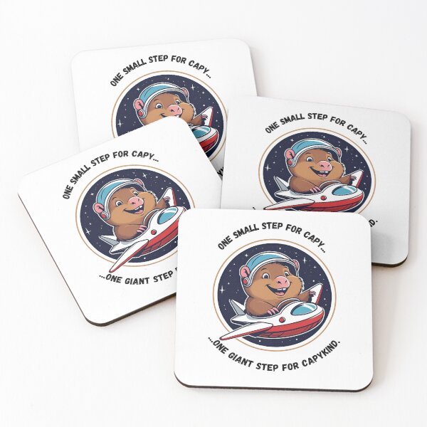 Item preview, One Small Step for Capy - Funny Space Capybara Design designed and sold by JRprojects.