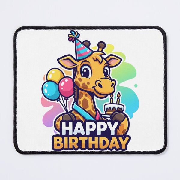 Item preview, Giraffe Birthday | Whimsical and Adorable Celebration-Inspired Graphic designed and sold by Tw1nsAIArt.