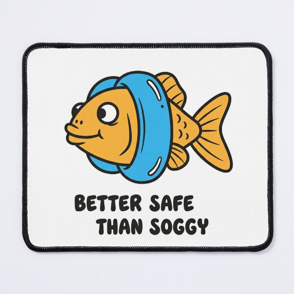 Item preview, Better Safe Than Soggy Goldfish with Inner Tube designed and sold by Owcomm.