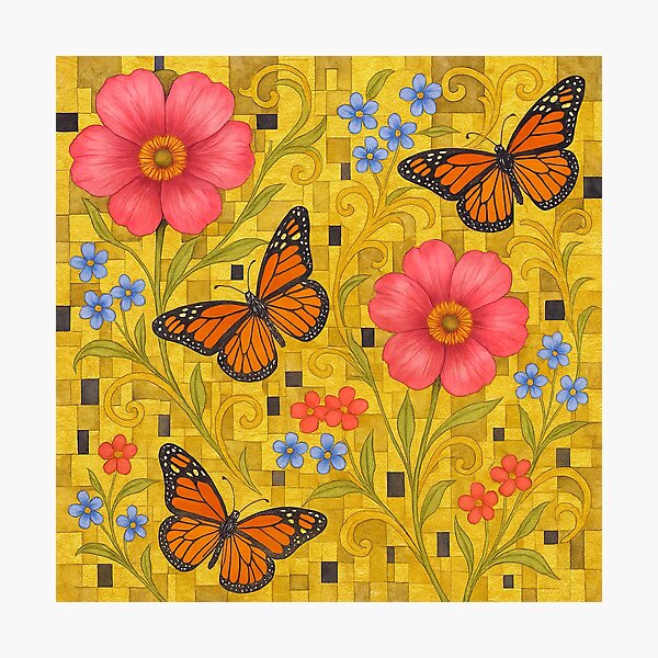 Item preview, Papillons de Gustav Klimt designed and sold by maniacfitness.