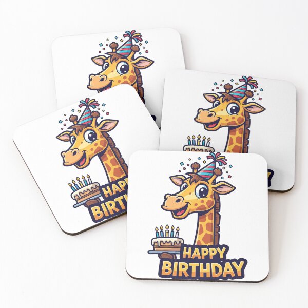 Item preview, Giraffe Birthday | Whimsical and Adorable Celebration-Inspired Graphic designed and sold by Tw1nsAIArt.