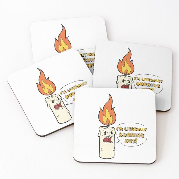 Item preview, "I'm Literally Burning Out!" Funny Candle designed and sold by Owcomm.