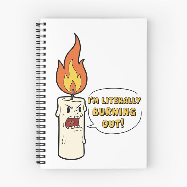 Item preview, "I'm Literally Burning Out!" Funny Candle designed and sold by Owcomm.