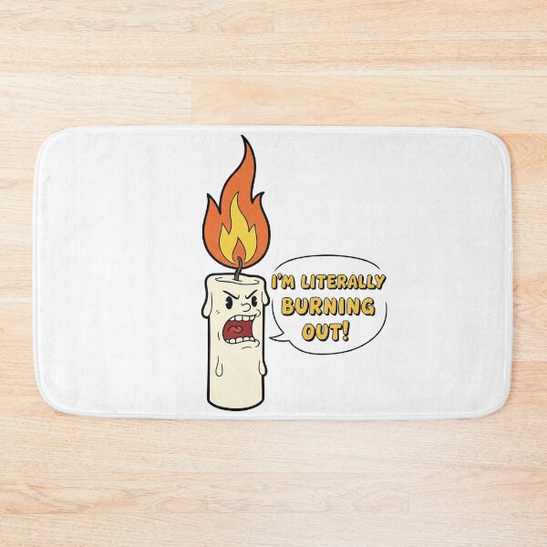 Item preview, "I'm Literally Burning Out!" Funny Candle designed and sold by Owcomm.
