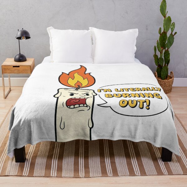 Item preview, "I'm Literally Burning Out!" Funny Candle designed and sold by Owcomm.