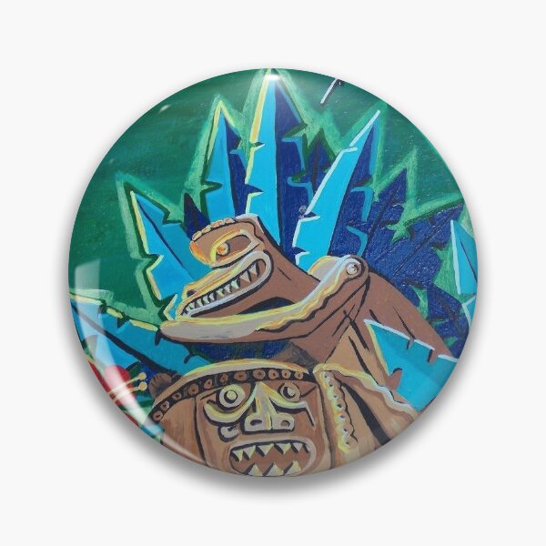 Item preview, Tiki Drummer Jungle midcentury modern painting designed and sold by ArtByAMReisig.