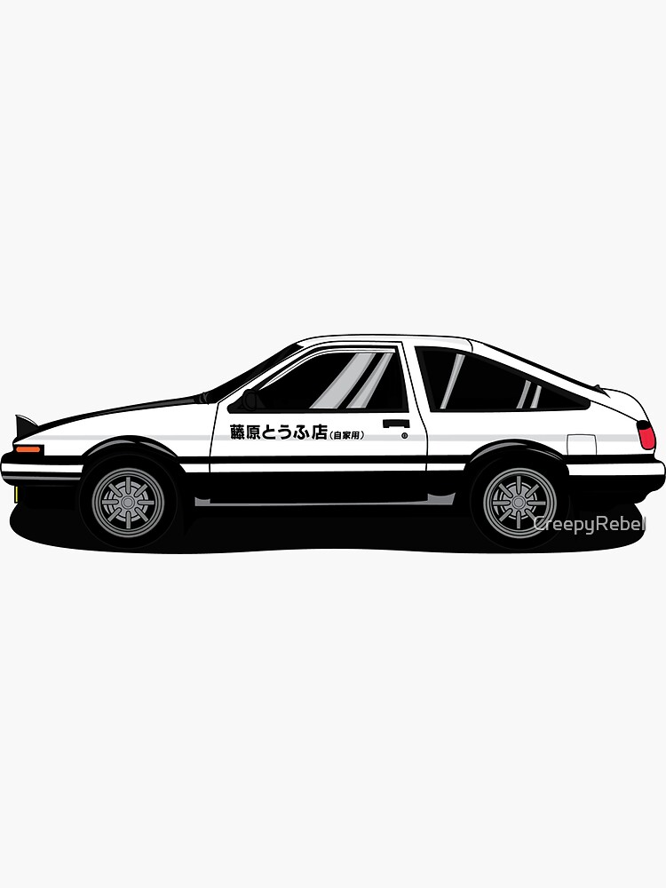 Initial D Anime Custom Classic AE 86 Trueno Car Laser Engraved 