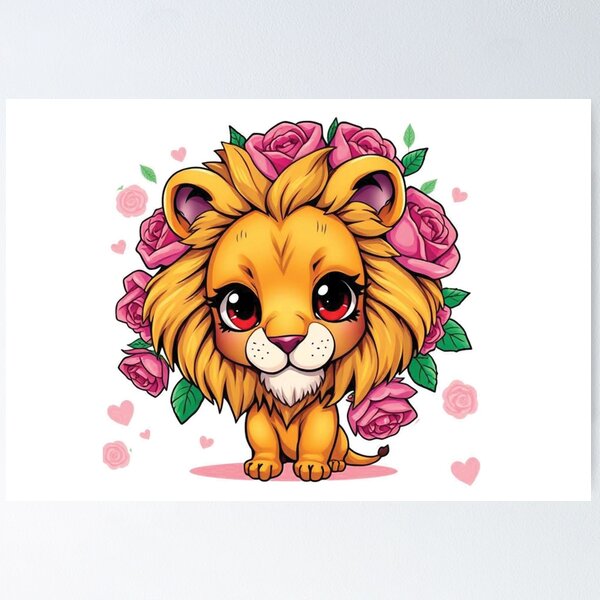 Item preview, Lion face designed and sold by AnuNP.