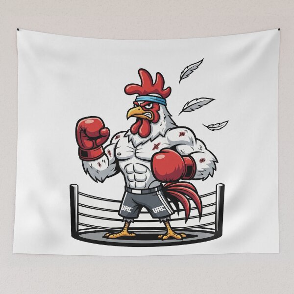 Item preview, MMA Rooster – Fighting Chicken Champion Design designed and sold by MzulhilmiZam.