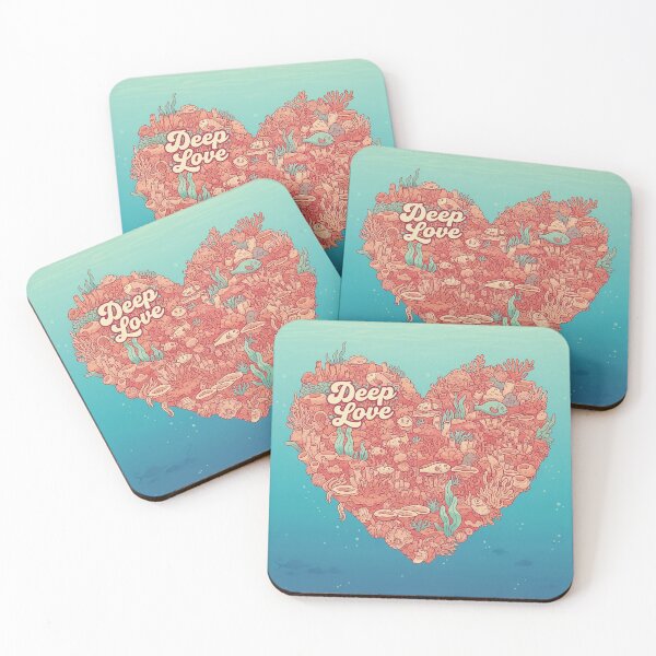 Item preview, Deep Love Ocean Coral Heart designed and sold by Owcomm.