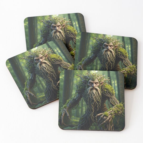 Item preview, The Green Man Ent illustration art designed and sold by Vintage Designs +.