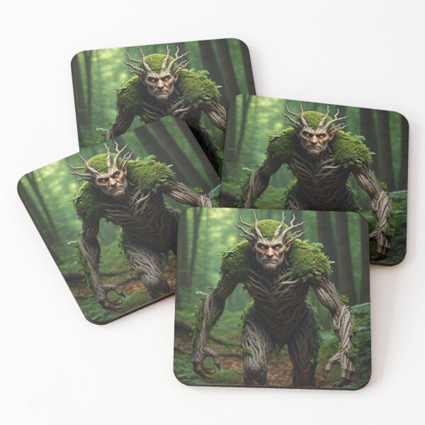 Item preview, The Green Man Ent illustration art designed and sold by Vintage Designs +.