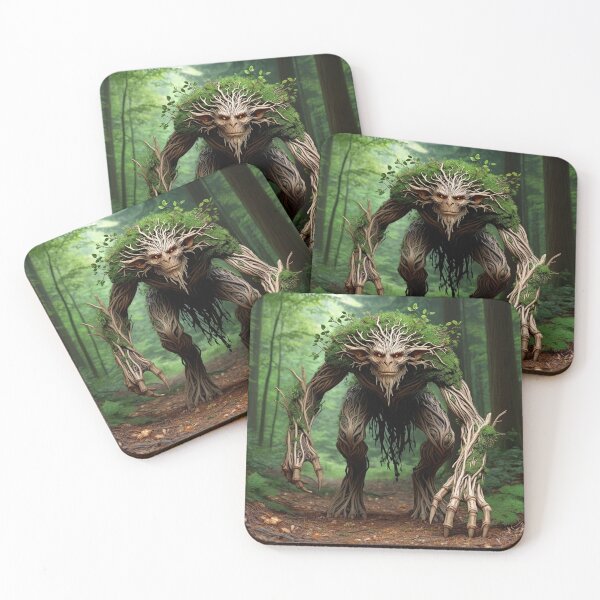 Item preview, The Green Man Ent illustration art designed and sold by Vintage Designs +.