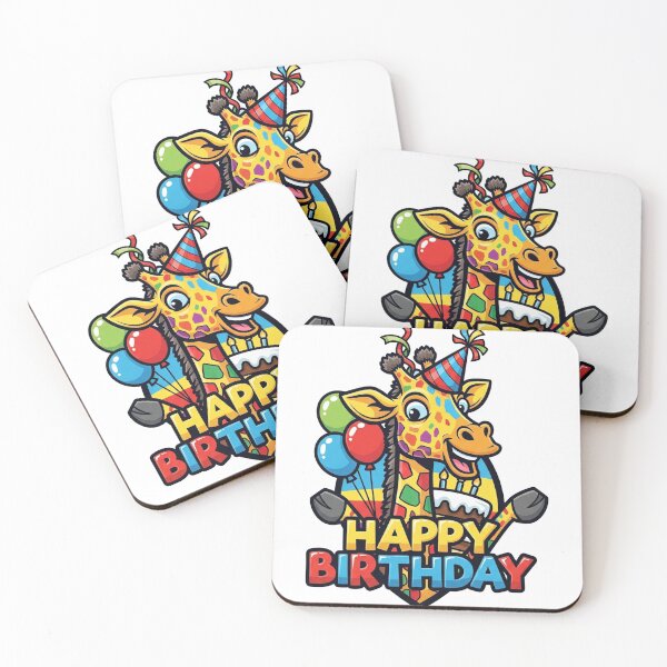Item preview, Giraffe Birthday | Whimsical and Adorable Celebration-Inspired Graphic designed and sold by Tw1nsAIArt.