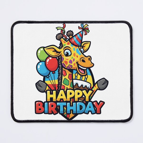 Item preview, Giraffe Birthday | Whimsical and Adorable Celebration-Inspired Graphic designed and sold by Tw1nsAIArt.