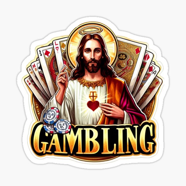 Item preview, Jesus Gambling designed and sold by devonclemon.