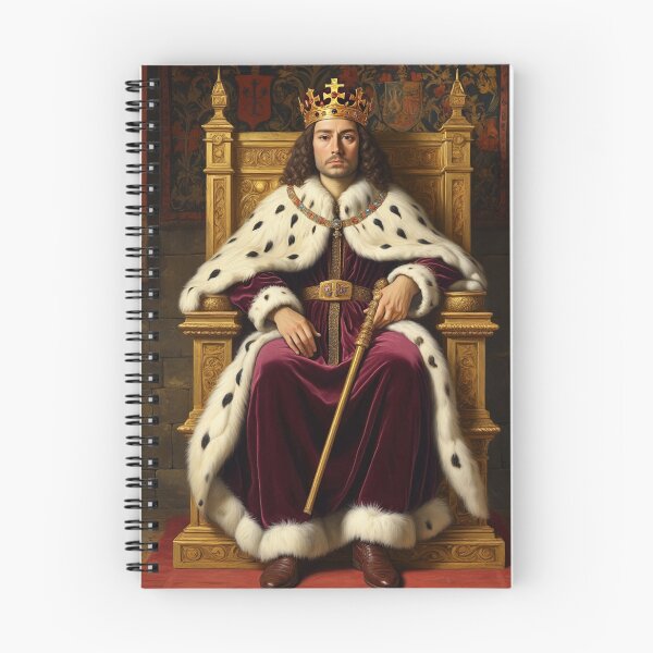 Item preview, Portrait of King Edmund I vintage painting art designed and sold by Vintage Designs +.