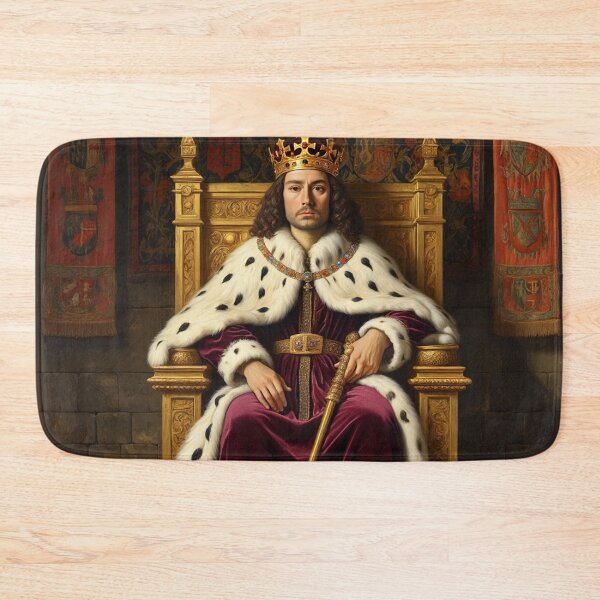 Item preview, Portrait of King Edmund I vintage painting art designed and sold by Vintage Designs +.