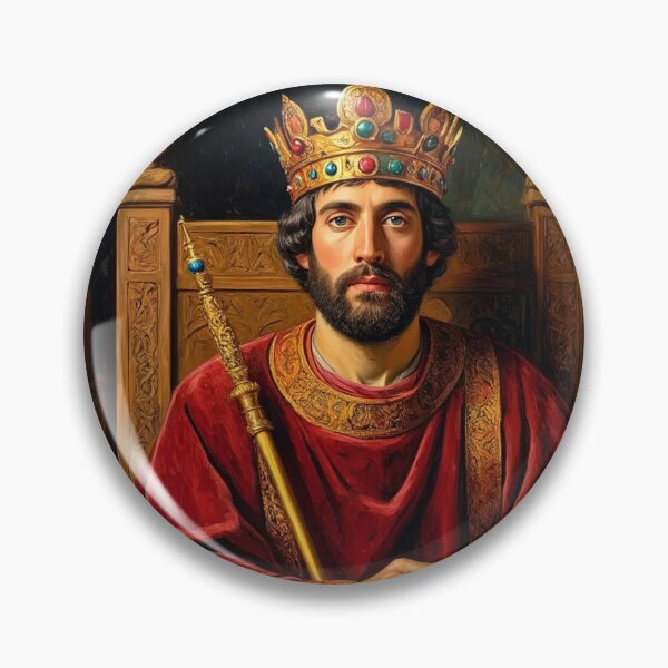 Item preview,  Portrait of King Edmund I vintage painting art designed and sold by Vintage Designs +.