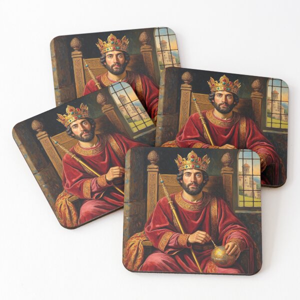 Item preview,  Portrait of King Edmund I vintage painting art designed and sold by Vintage Designs +.
