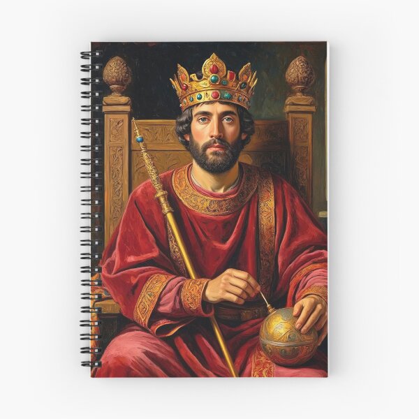Item preview,  Portrait of King Edmund I vintage painting art designed and sold by Vintage Designs +.
