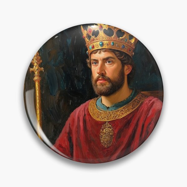 Item preview,  Portrait of King Henry I vintage painting art designed and sold by Vintage Designs +.