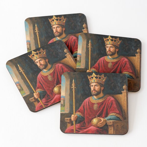 Item preview,  Portrait of King Henry I vintage painting art designed and sold by Vintage Designs +.
