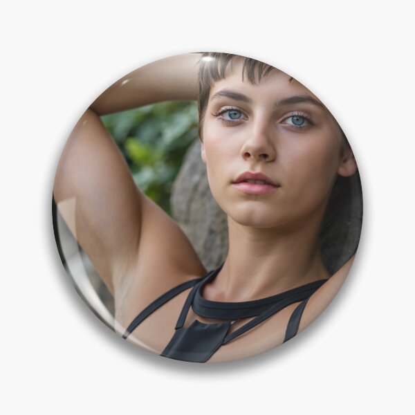 Item preview, Portrait Photography of a beautiful female model resting showing armpits  designed and sold by Vintage Designs +.