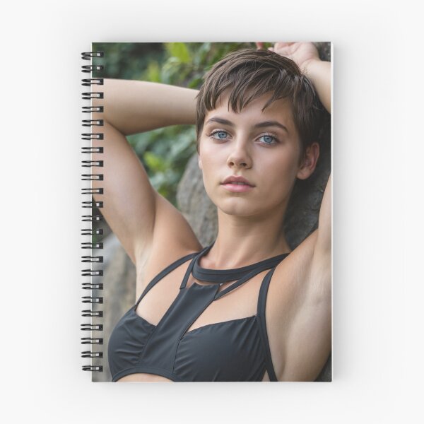 Item preview, Portrait Photography of a beautiful female model resting showing armpits  designed and sold by Vintage Designs +.
