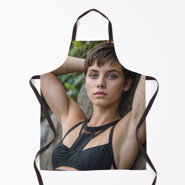 Item preview, Portrait Photography of a beautiful female model resting showing armpits  designed and sold by Vintage Designs +.