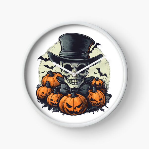 Item preview, Spooky Gentleman Skeleton with Jack-o'-Lanterns designed and sold by Mariana Shymkovych.