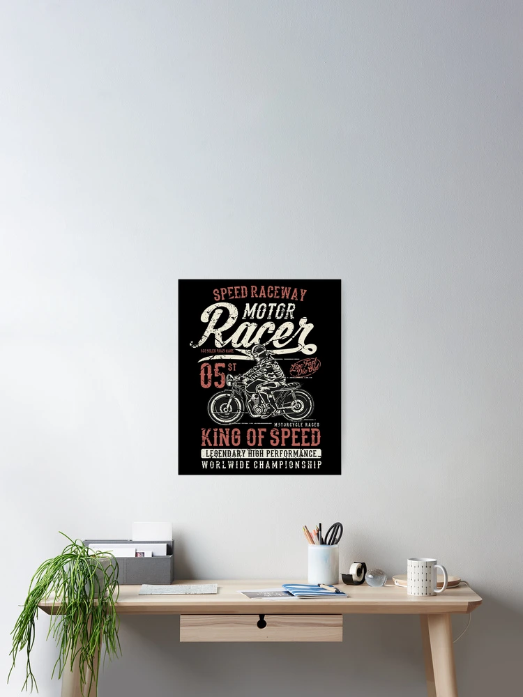 Thumbnail 2 of 3, Poster, MOTOR RACER designed and sold by Super3.