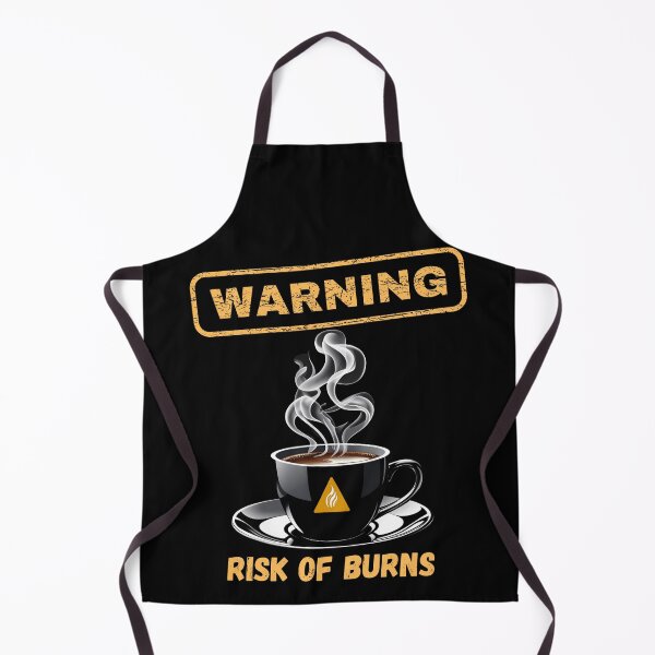 Item preview, Funny Coffee Warning – Risk of Burns Safety Sign designed and sold by PeteLawliiet.