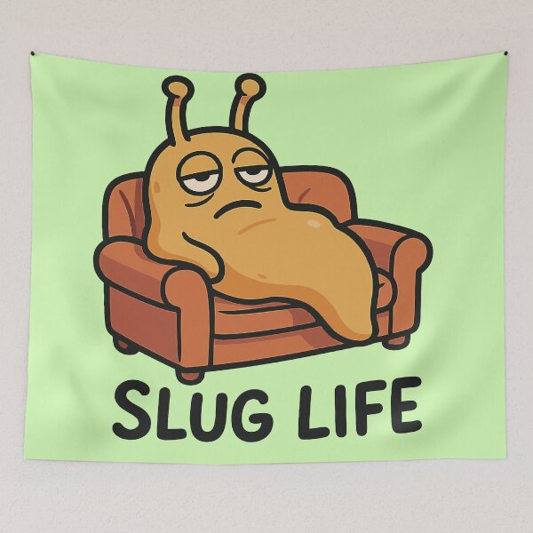 Item preview, Lazy Slug on Mini Couch designed and sold by xmoudx.