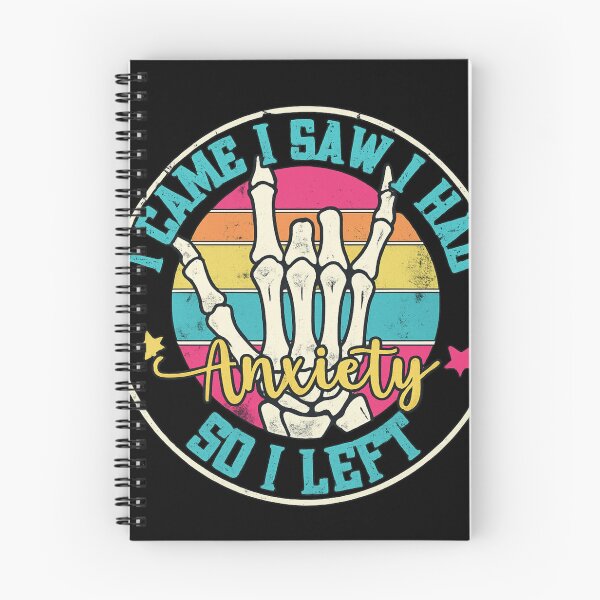 Item preview, I Came I Saw I Had Anxiety - Retro Skeleton Humor Design designed and sold by haitrieuic96.