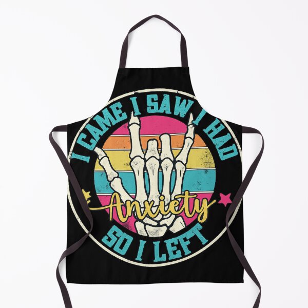 Item preview, I Came I Saw I Had Anxiety - Retro Skeleton Humor Design designed and sold by haitrieuic96.